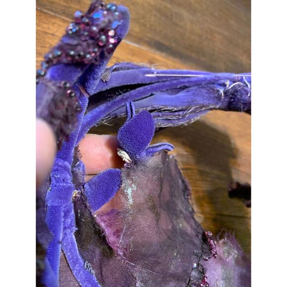 Vintage Purple 1950's Head Piece - Picture 7 of 8